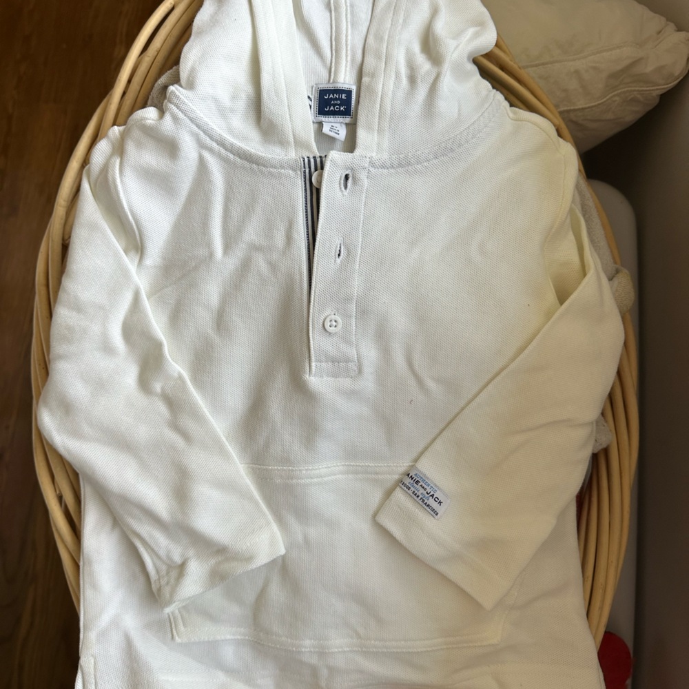 White Long Sleeve Janie & Jack  Shirt